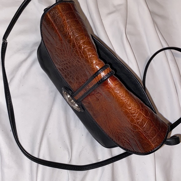 Brighton One World Black/Brown CROSSBODY Leather - Picture 3 of 16